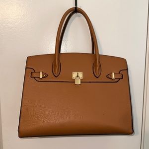 Tan purse / work bag